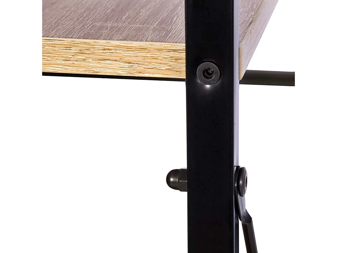 Étagère stand avec étagère métal beige 60 x 28 x 116 cm 19_0000440