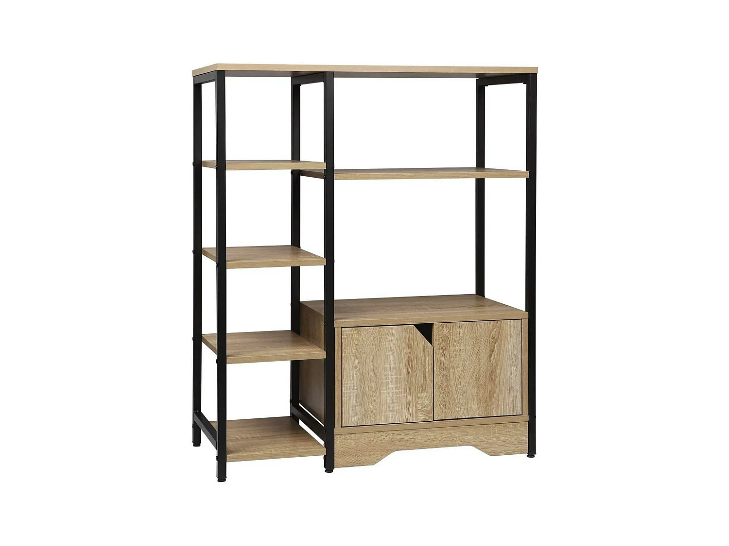 Libreria con contenitore cm 97 rovere chiaro 19_0000123