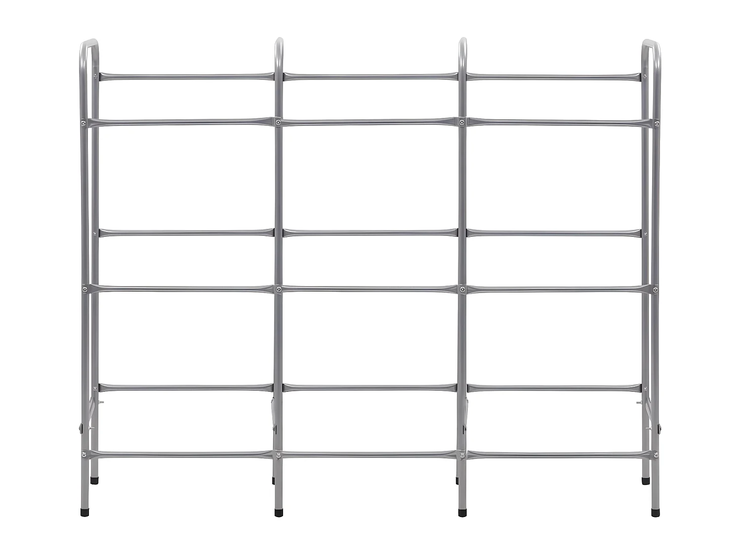 Prateleira de armazenamento para 9 caixas 145 x 33 x 116 cm aço prateado 02_0000644