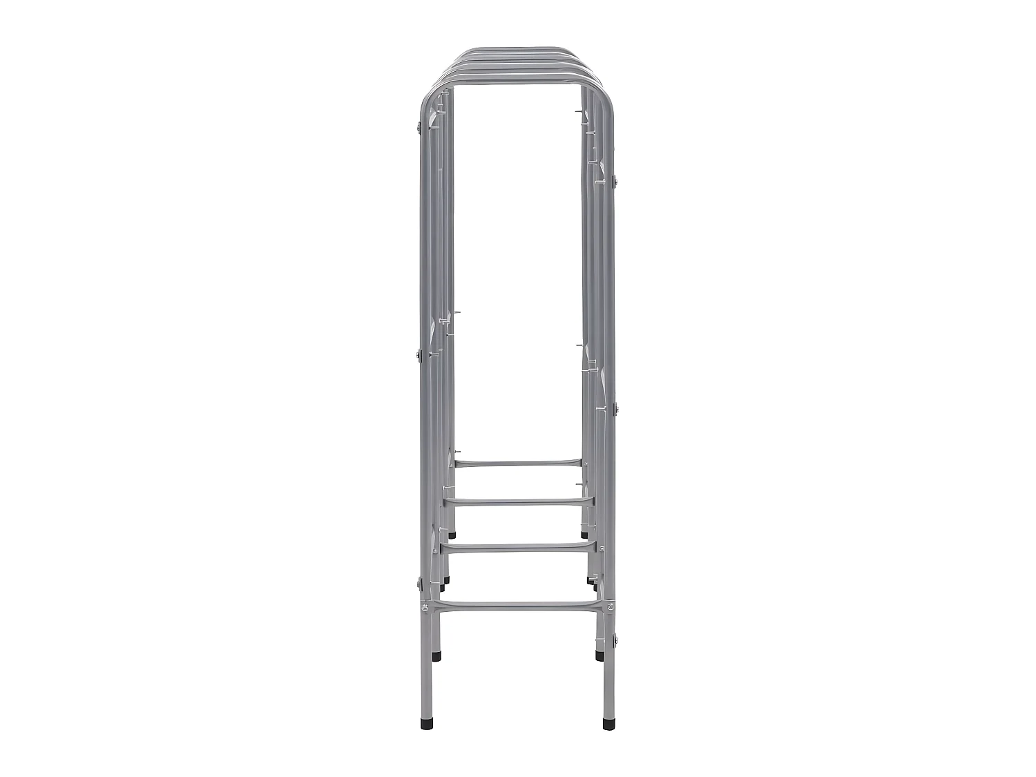 Prateleira de armazenamento para 9 caixas 145 x 33 x 116 cm aço prateado 02_0000644