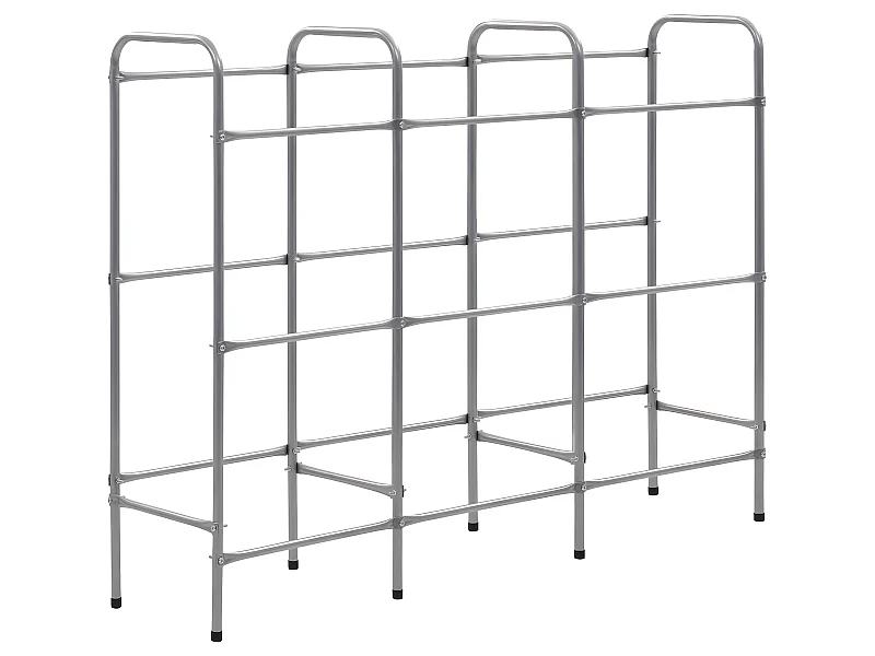 Estantería para 9 cajas 145 x 33 x 116 cm acero plateado 02_0000644