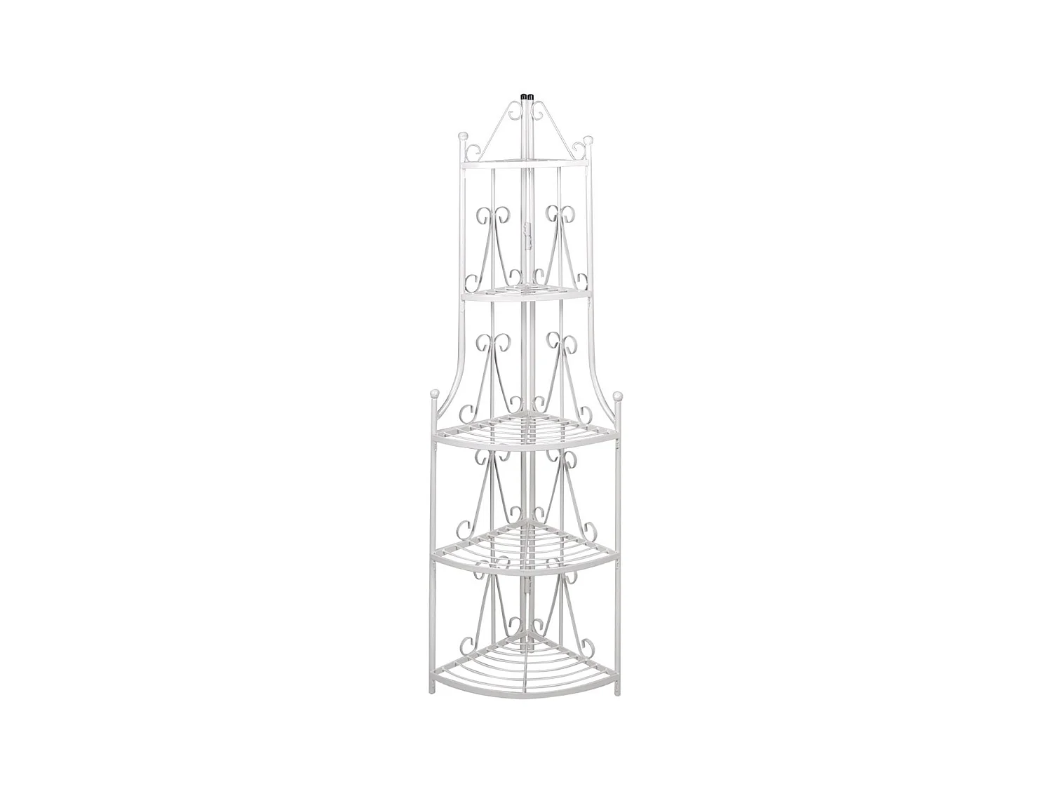 Etagère d'angle 5 niveaux blanche 36 x 36 x 160 cm 2702004