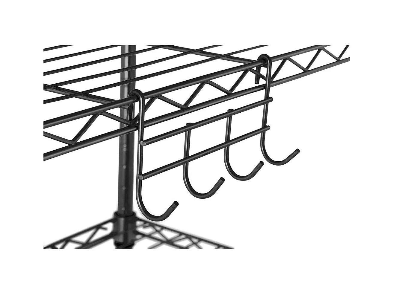 Estantería metálica profesional para garaje 55 x 45 x 150 cm 150 kg negro 14_0001539