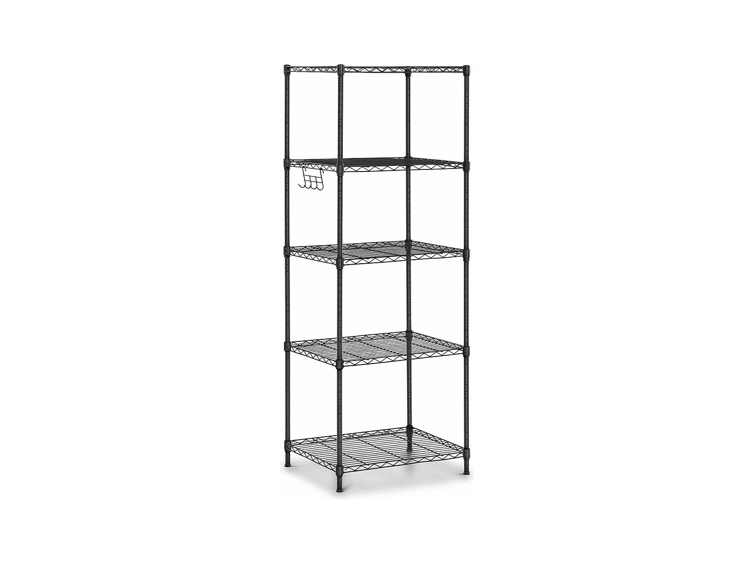 Étagère métallique garage professionnelle métal argentée 55 x 45 x 149.5 cm 14_0001539