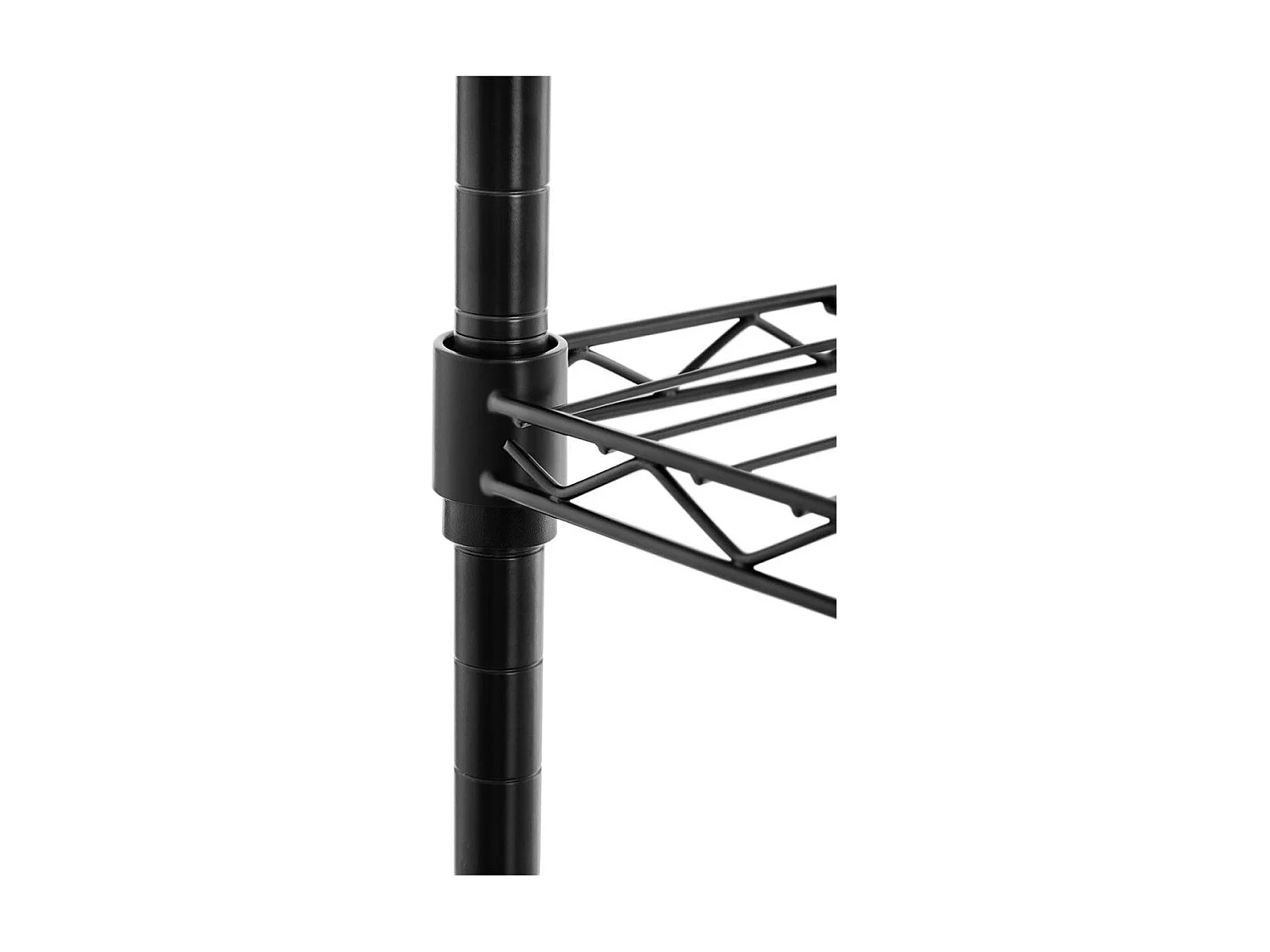 Scaffale professionale da garage in metallo 55 x 45 x 150 cm 150 kg nero 14_0001539