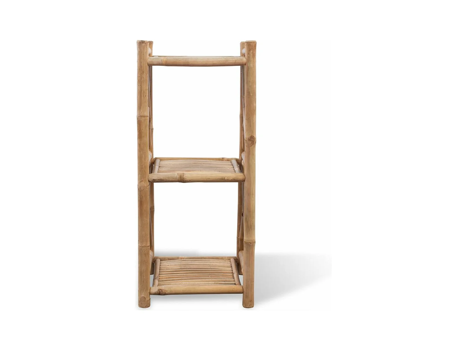 Mueble de diseño con estantería con 3 niveles de bambú 2702010/2