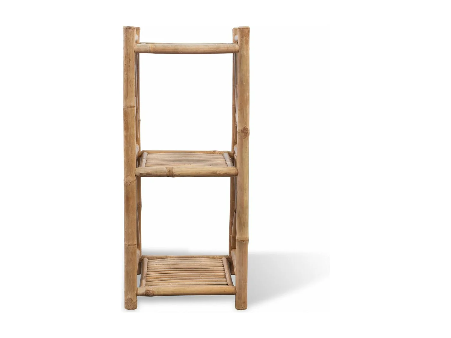 Mueble de diseño con estantería con 3 niveles de bambú 2702010/2