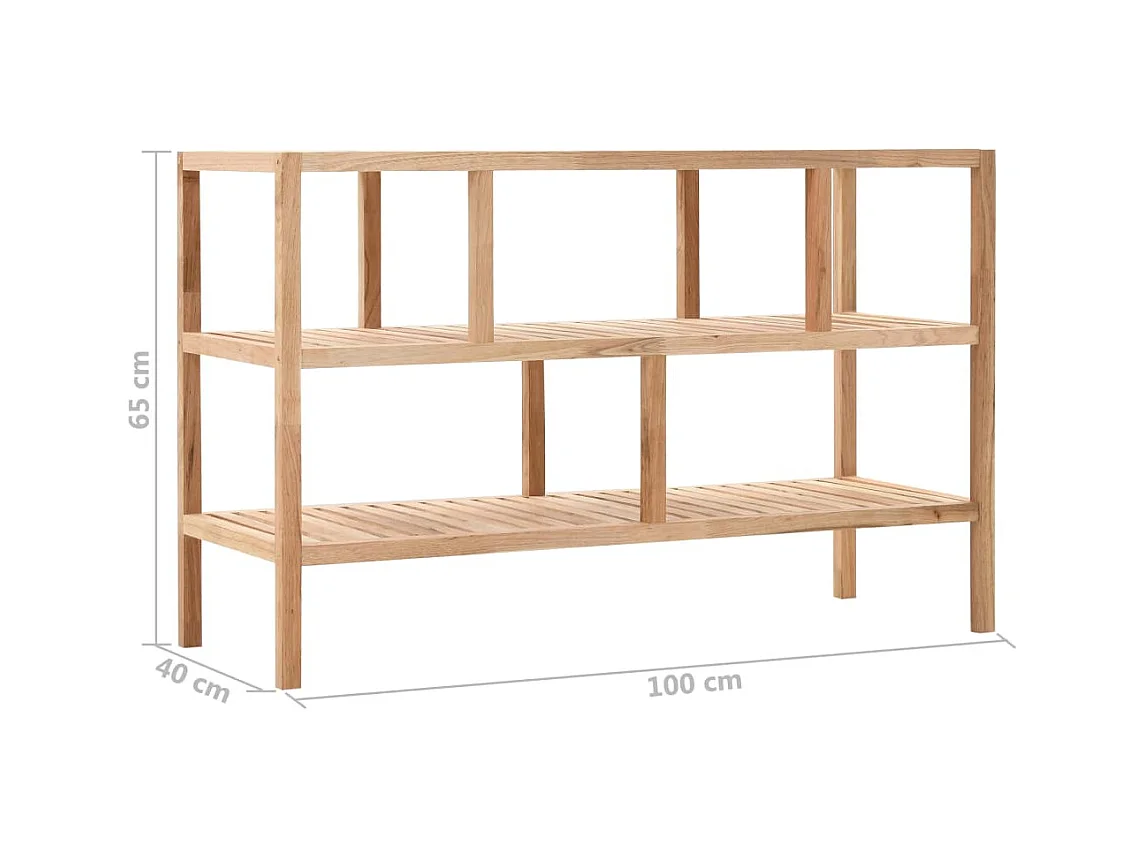 Mensola mobile per mobili da bagno di design in legno massello di noce 100 cm 2702062/2