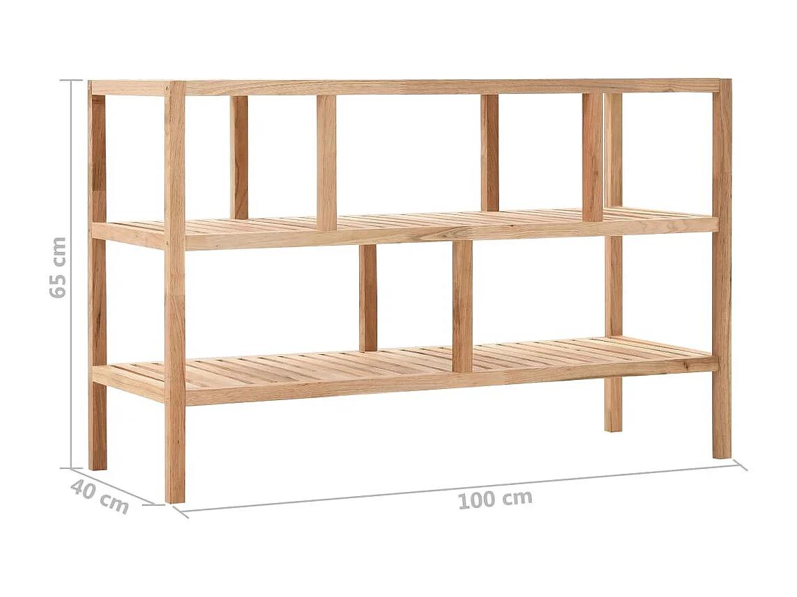 Étagère armoire meuble design bois marron 100 x 40 x 65 cm 2702062/2