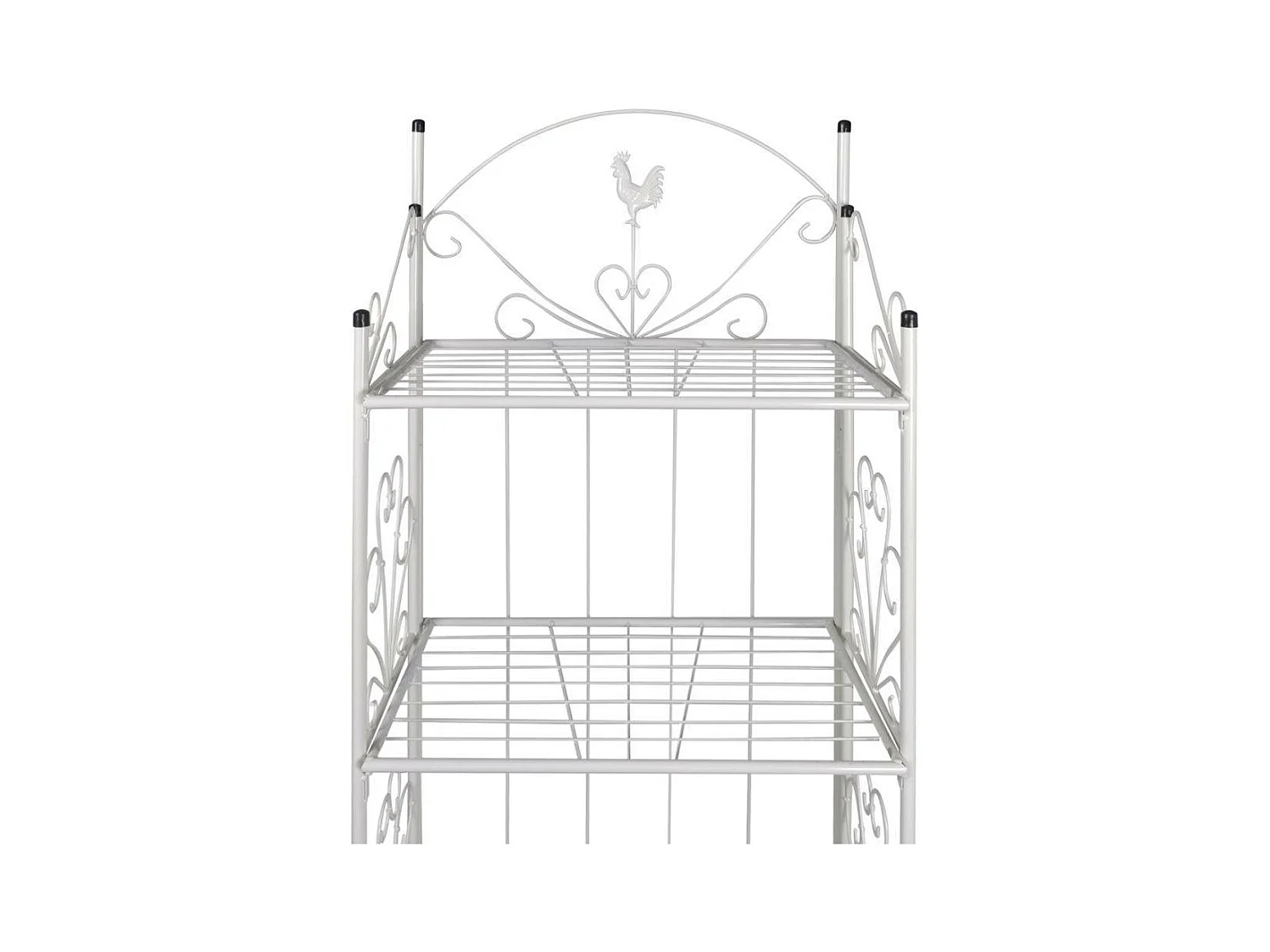 Etagère 4 niveaux acier blanche 61 x 33 x 153 cm 2702002