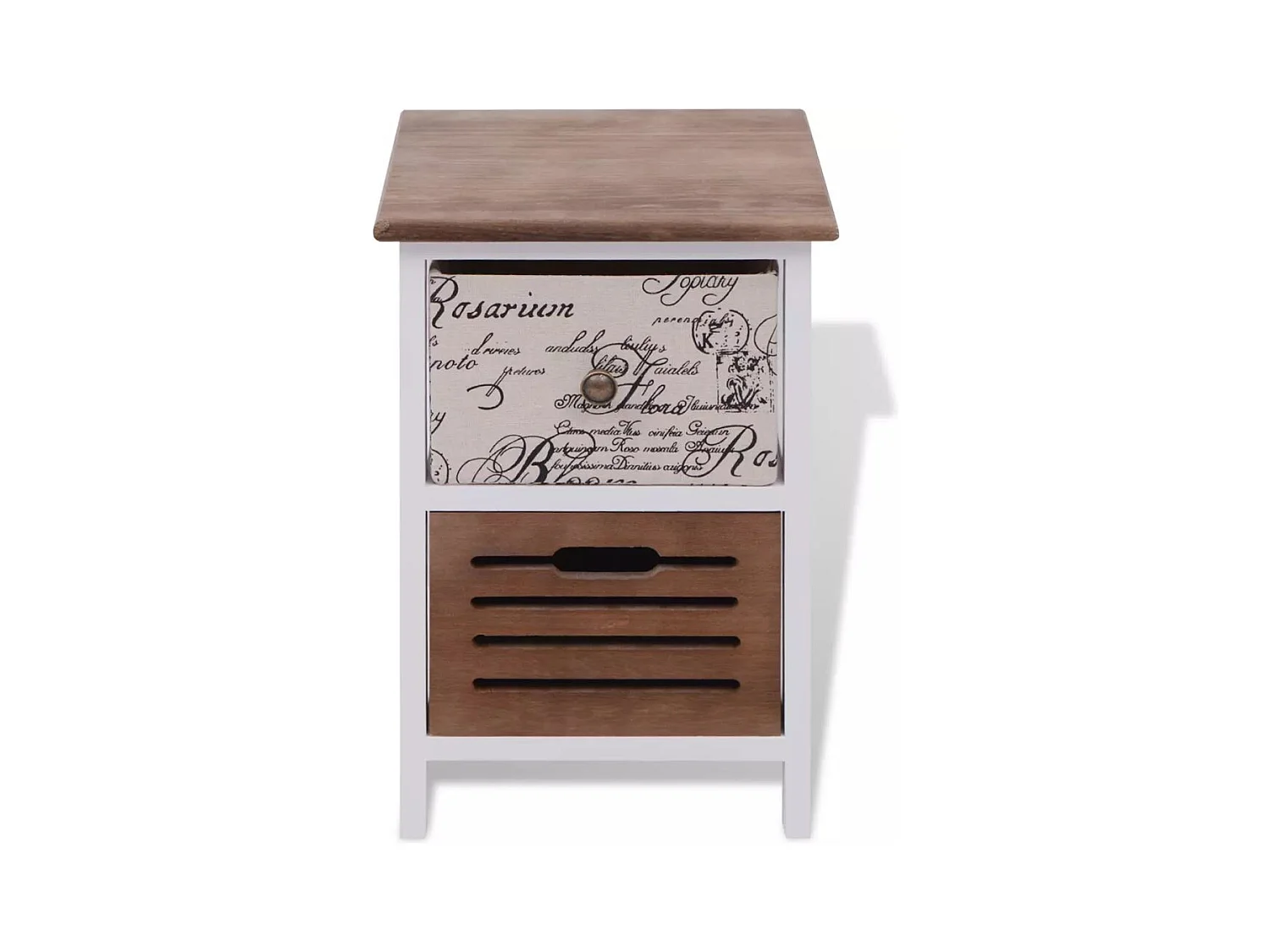 Table de nuit chevet bois marron 30 x 28 x 46 cm 1402046