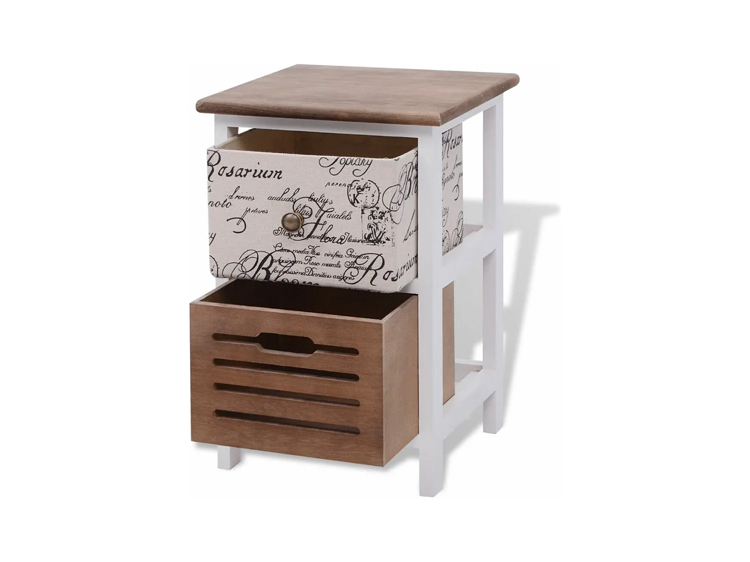 Table de nuit chevet bois marron 30 x 28 x 46 cm 1402046