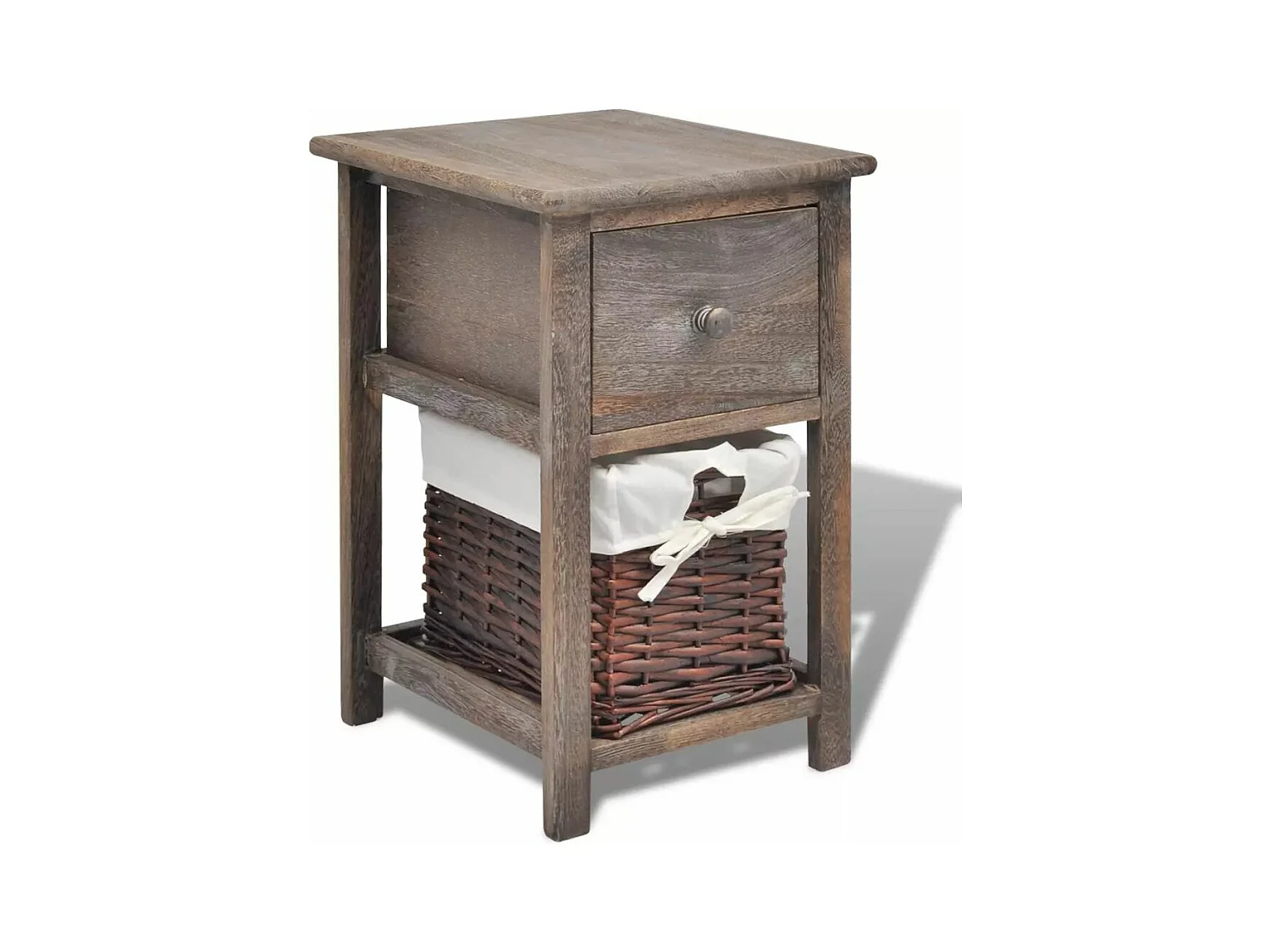 Table de nuit chevet bois marron 28 x 31 x 45 cm 1402083