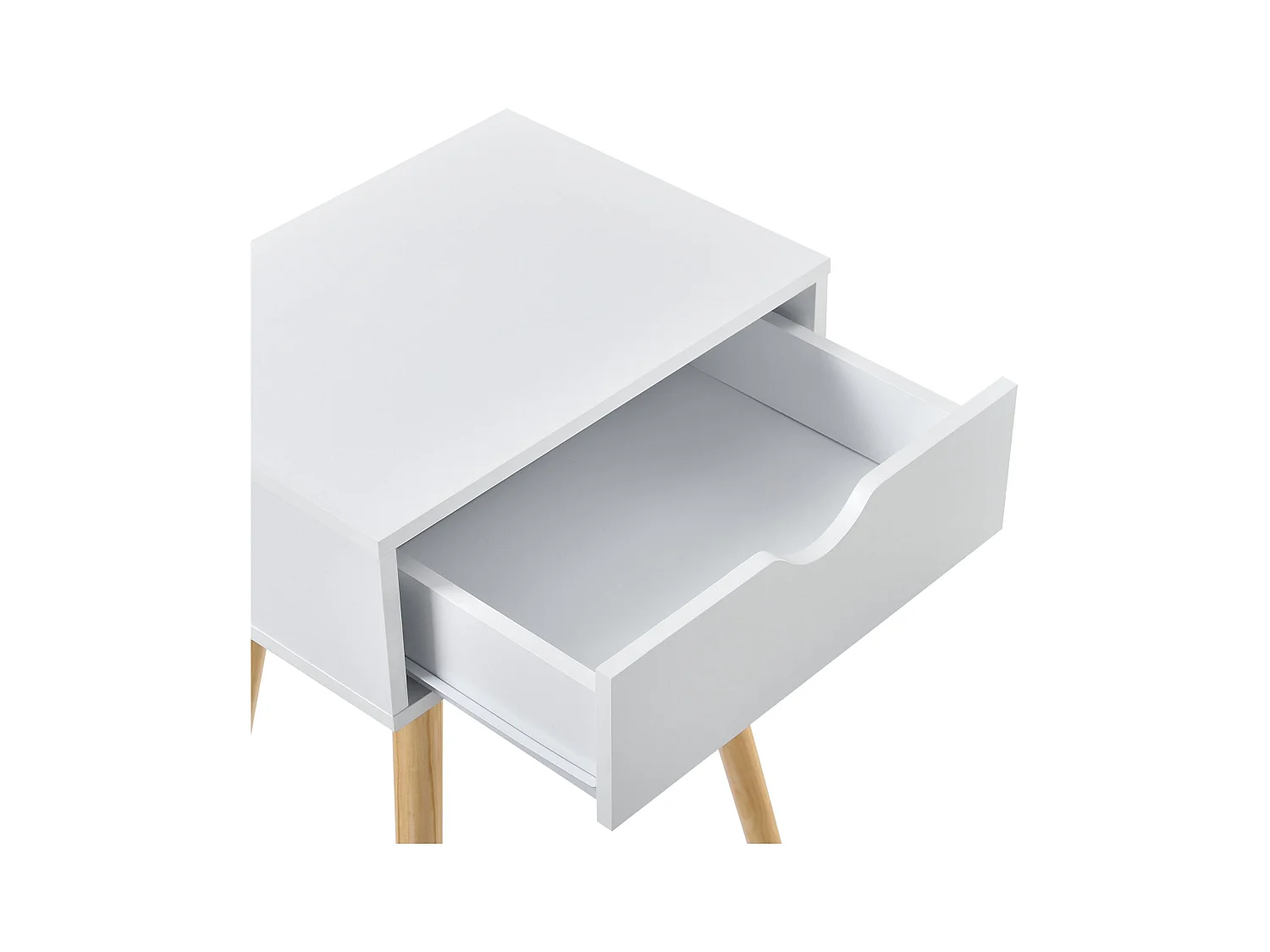 Table de nuit chevet blanche 40 x 29.5 x 60 cm 03_0003141