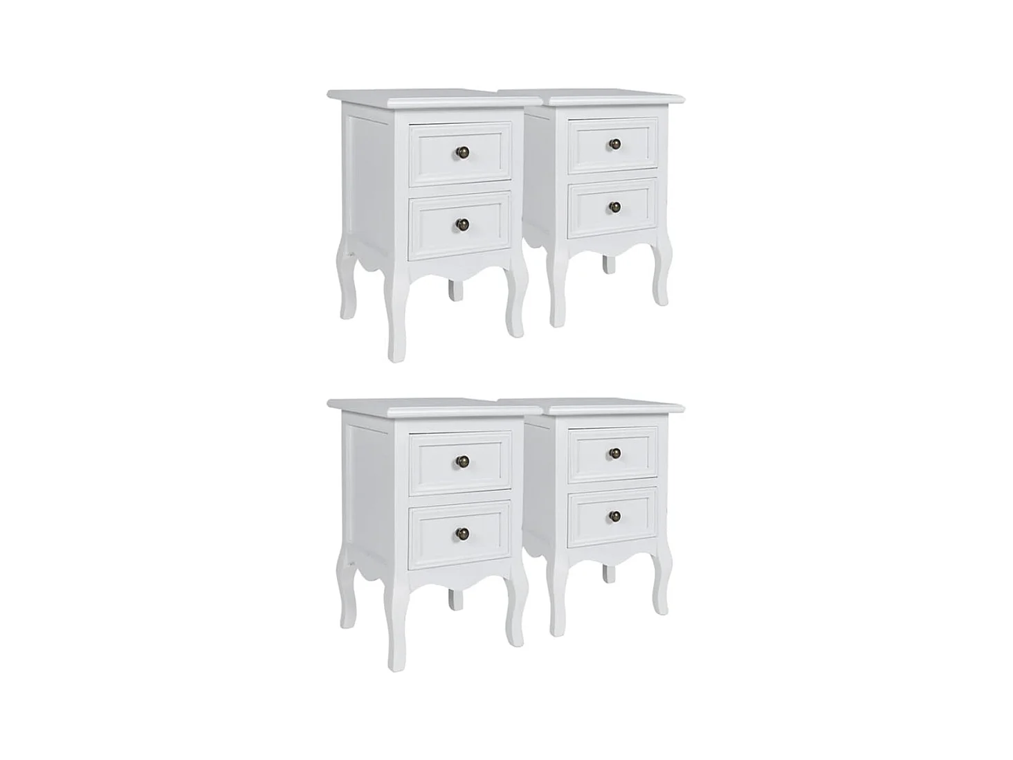 Table de nuit chevet effet bois blanche 34.5 x 30 x 49 cm 1402187