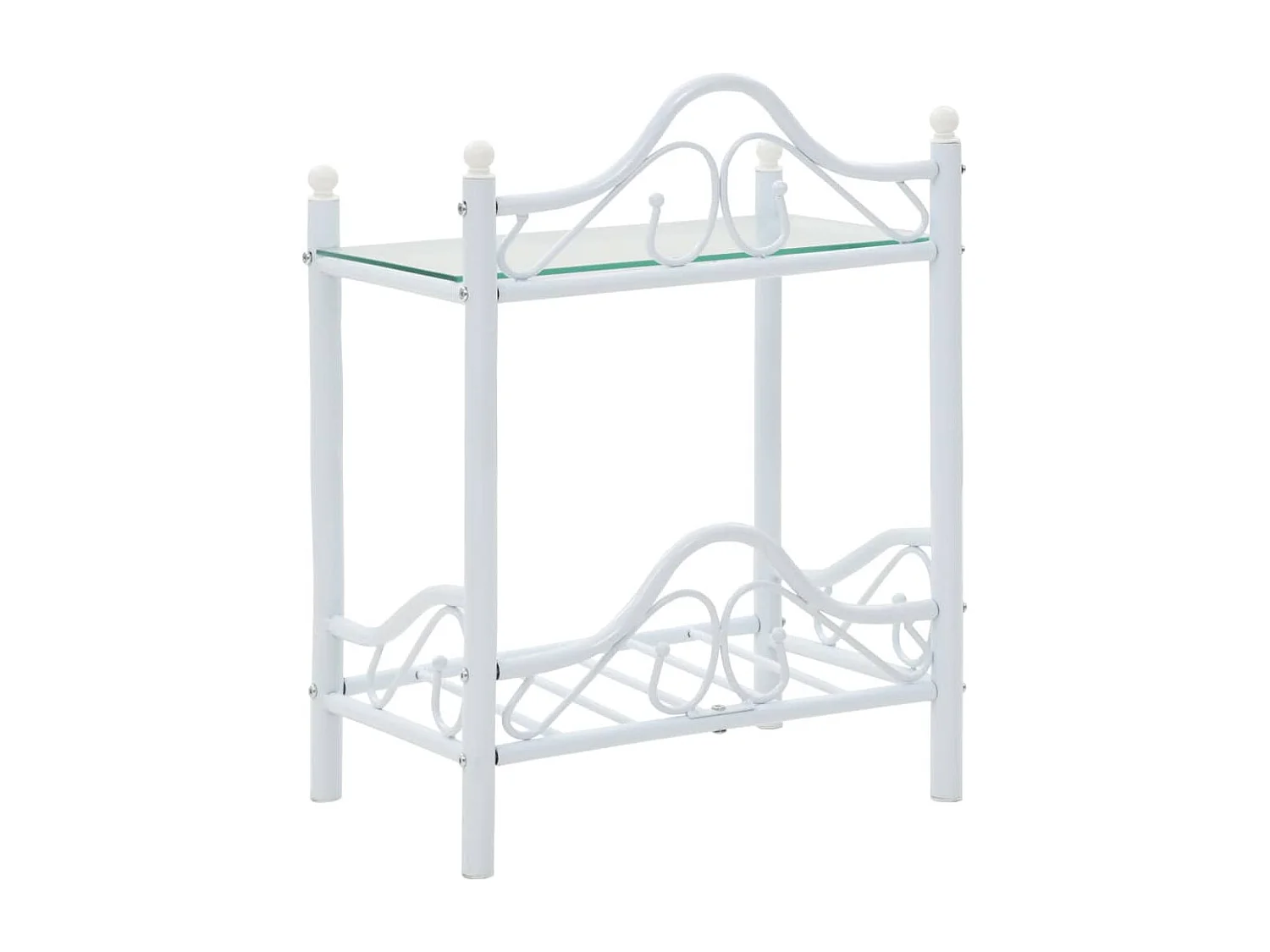 Table de nuit chevet blanche 45 x 30.5 x 60 cm 1402031