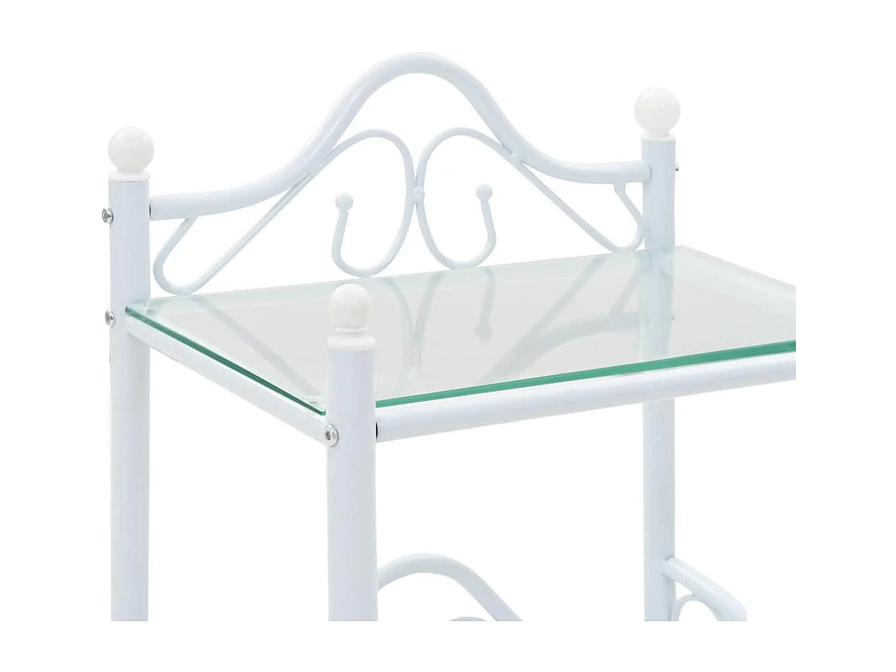 Table de nuit chevet blanche 45 x 30.5 x 60 cm 1402031