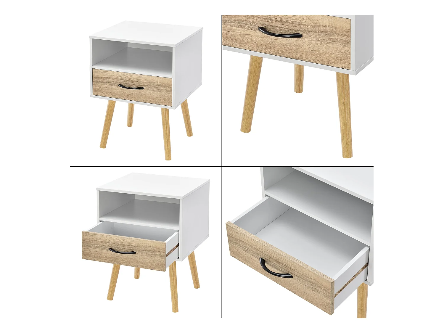 Table de chevet de blanche 42 x 40 x 57 cm 03_0006228