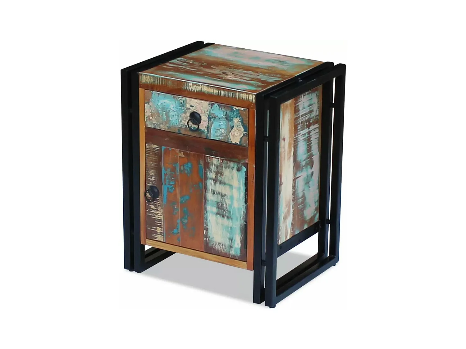 Table de nuit chevet bois marron 43 x 33 x 51 cm 1402010