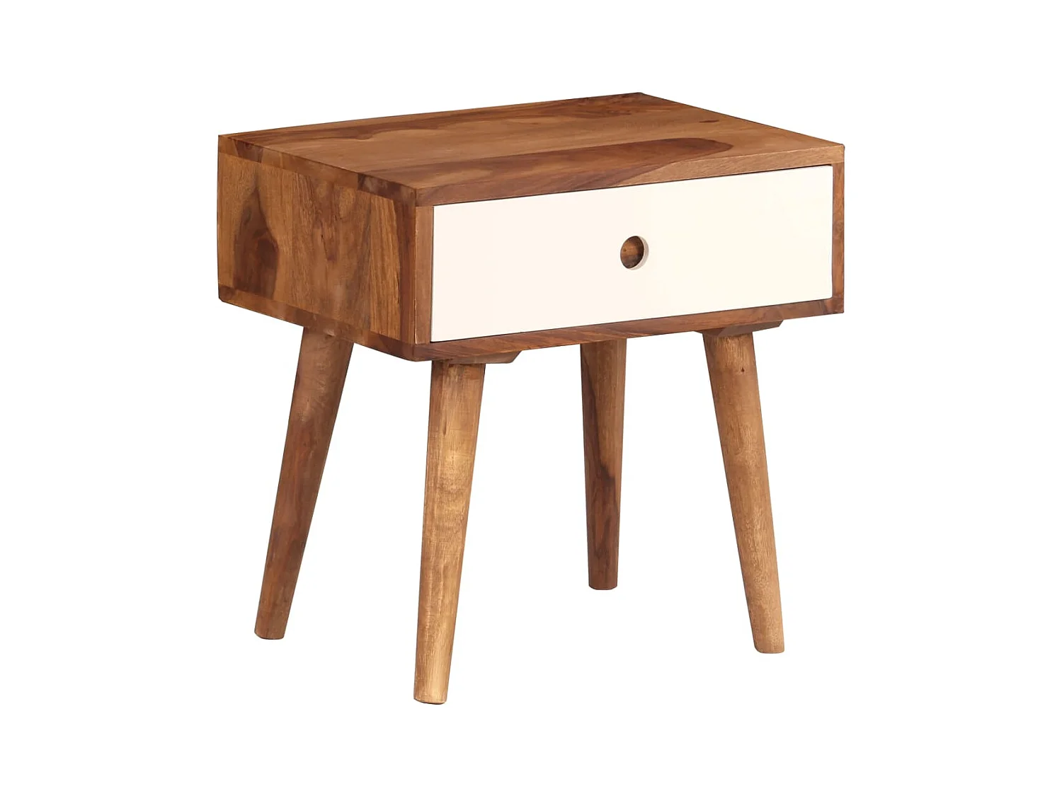Table de nuit chevet bois marron 45 x 30 x 45 cm 1402132