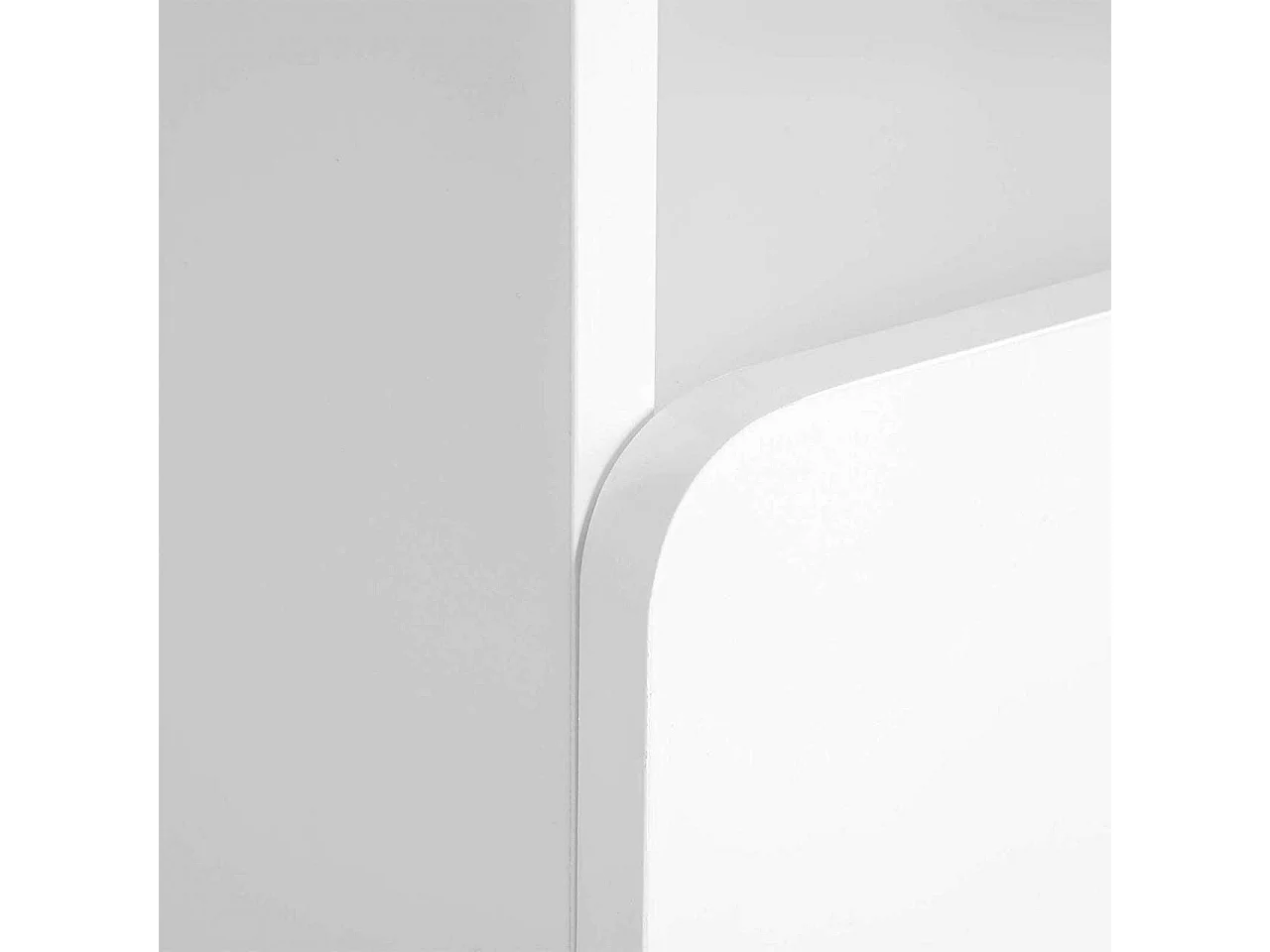 Mesita de noche con cajones y compartimento en madera blanca 19_0000457