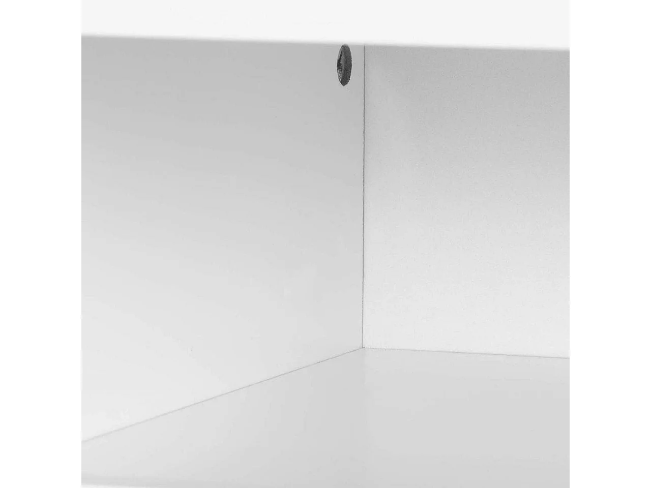 Mesita de noche con cajones y compartimento en madera blanca 19_0000457