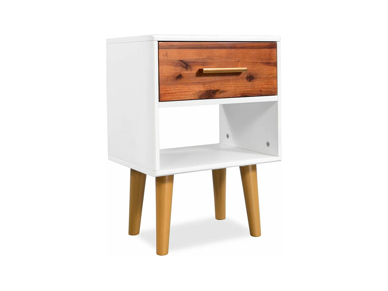 Table de nuit chevet bois marron 40 x 30 x 45 cm 1402081