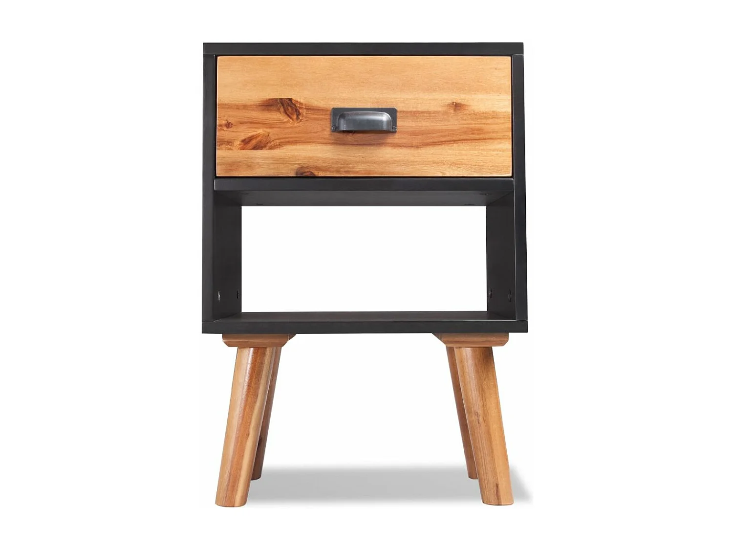 Comodino comodino cassettiera armadio mobili camera da letto legno massello di acacia 40 x 30 x 58 cm 1402134