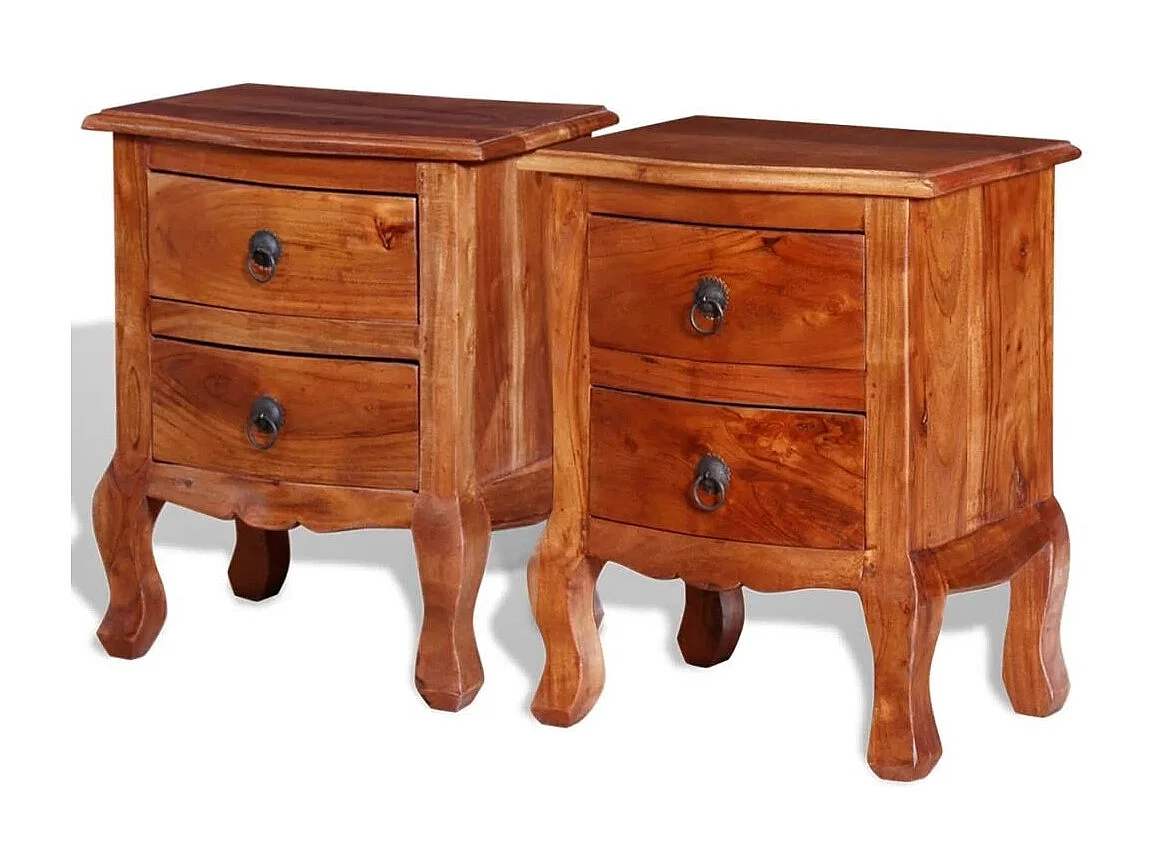 Table de nuit chevet bois marron 40 x 30 x 50 cm 1402018