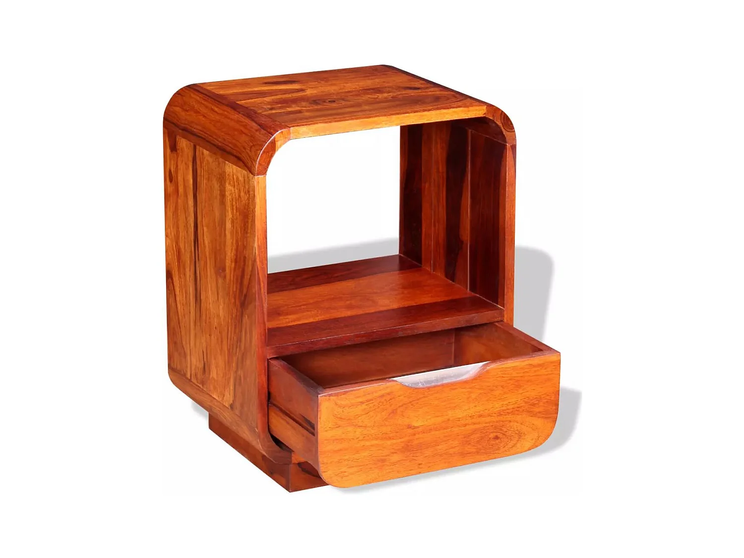 Table de nuit commode bois marron 40 x 30 x 50 cm 1402052