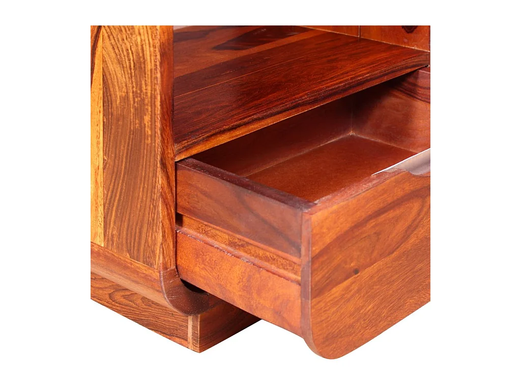 Table de nuit commode bois marron 40 x 30 x 50 cm 1402052