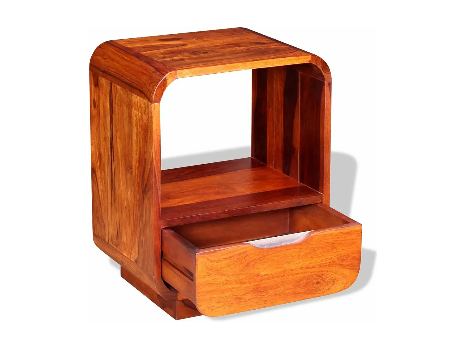 Table de nuit commode bois marron 40 x 30 x 50 cm 1402052