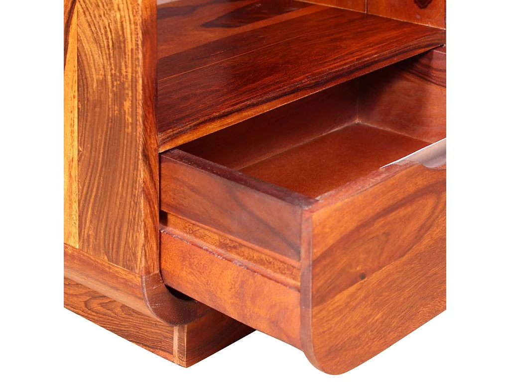 Table de nuit commode bois marron 40 x 30 x 50 cm 1402052