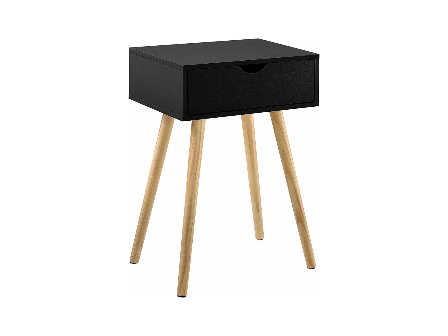 Petite table avec tiroir noire 40 x 29.5 x 60 cm 03_0003143
