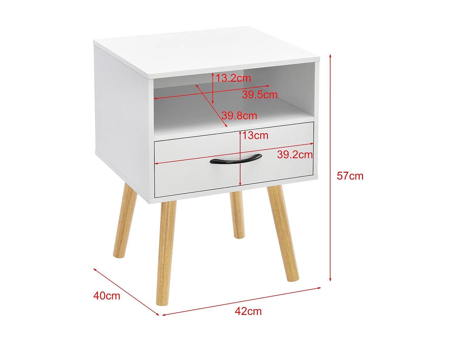 Table de chevet commode blanche 42 x 40 x 57 cm 03_0006227