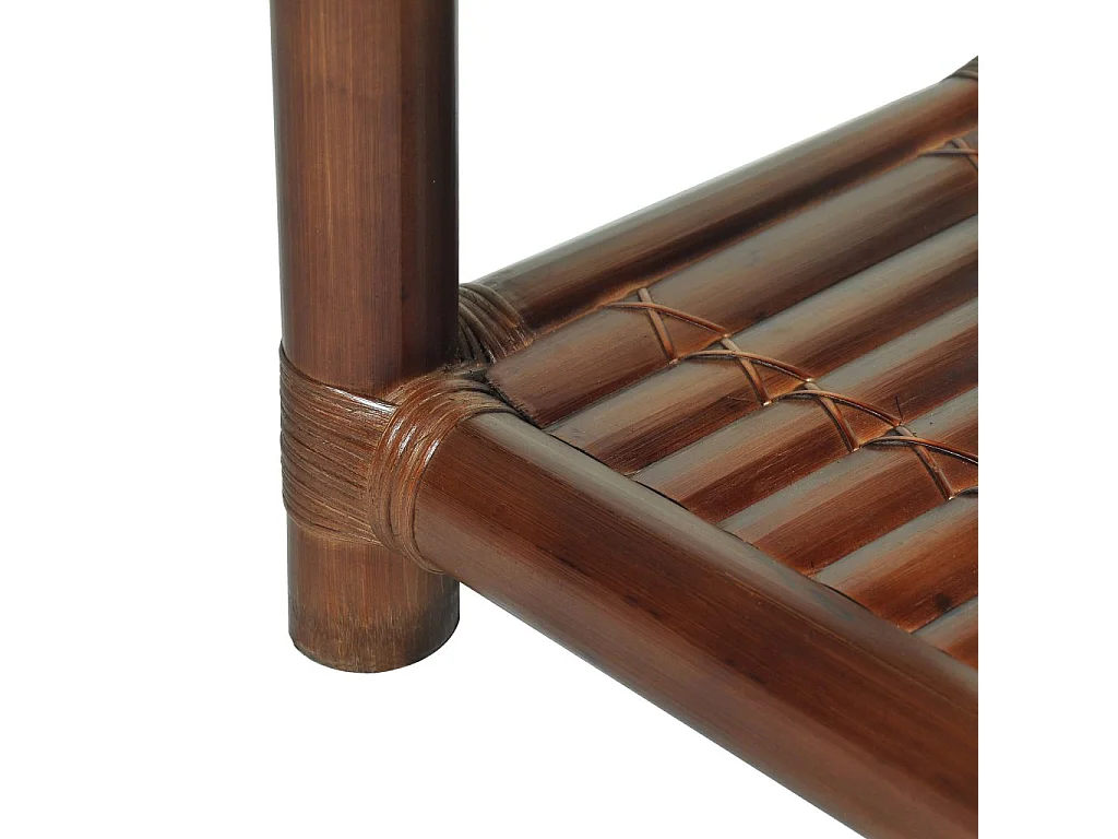 Table de nuit chevet bambou marron 40 x 40 x 40 cm 1402044