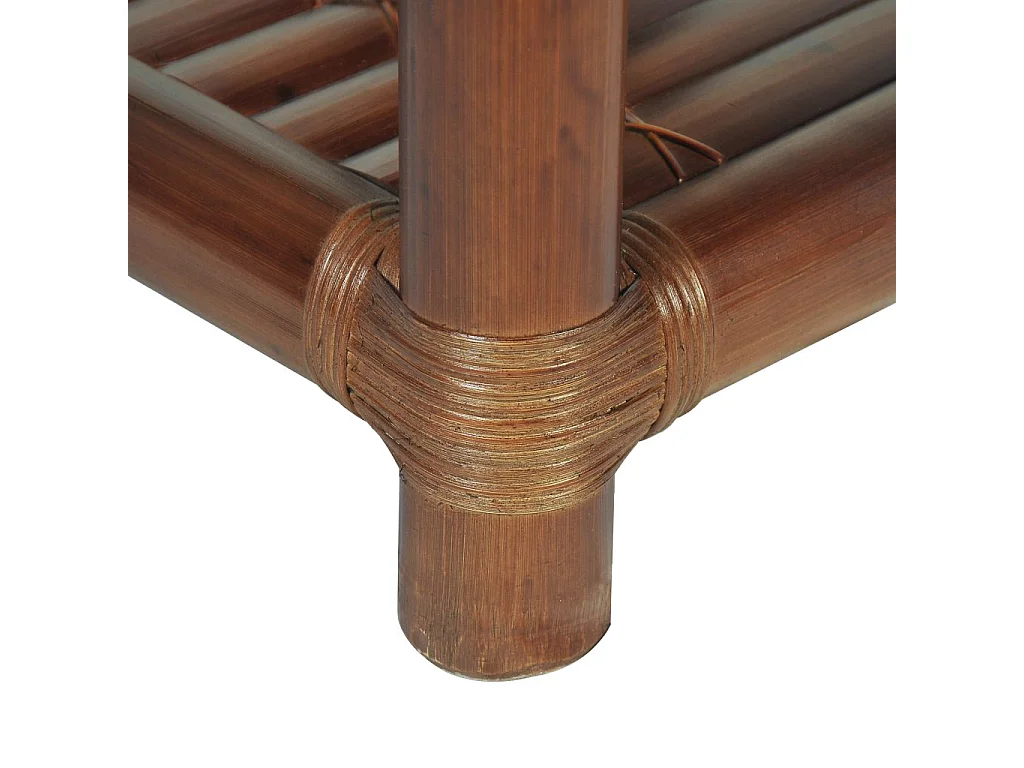 Table de nuit chevet bambou marron 40 x 40 x 40 cm 1402044