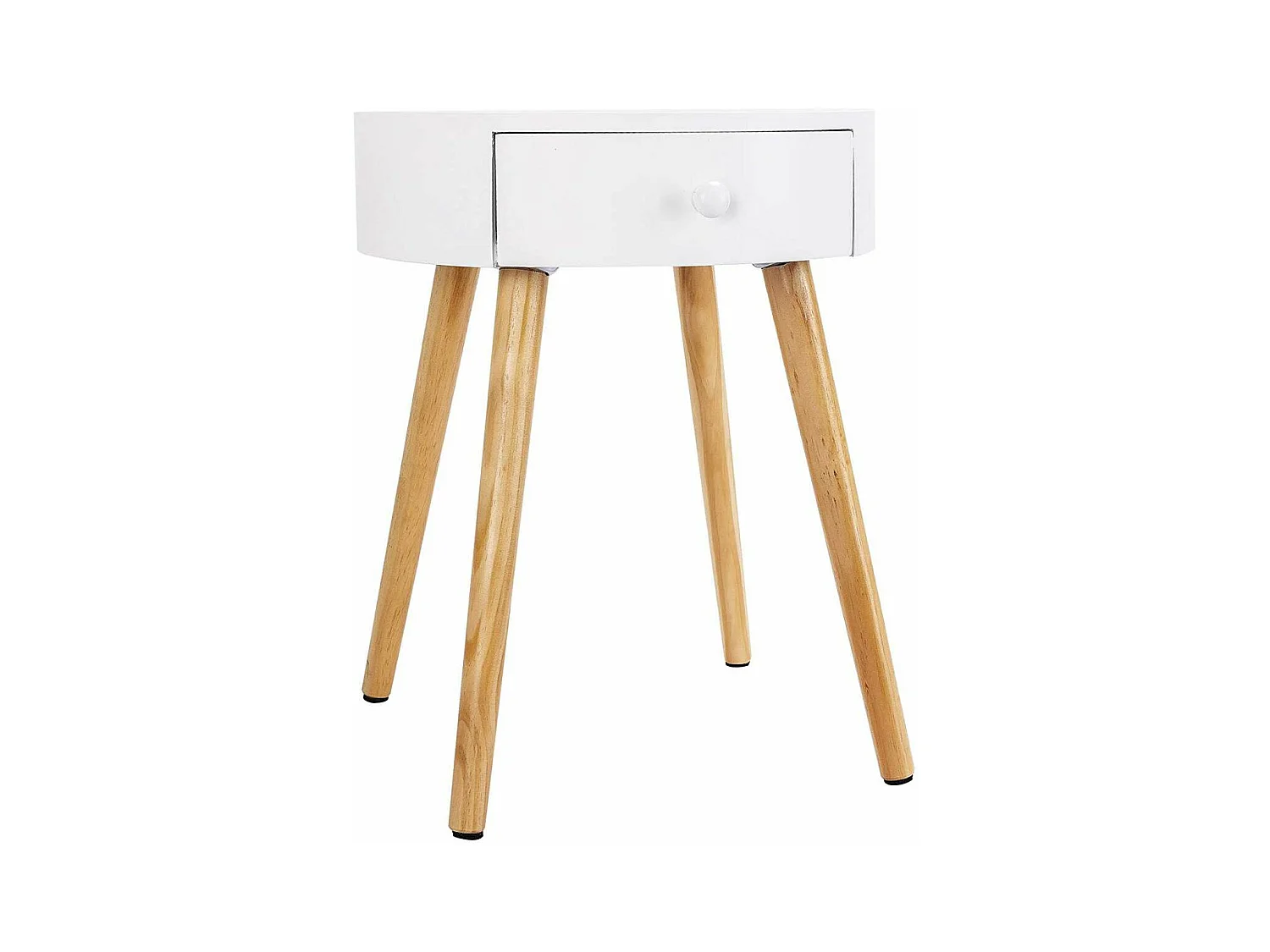 Table basse de chevet blanche 38 x 38 x 48 cm 19_0000341