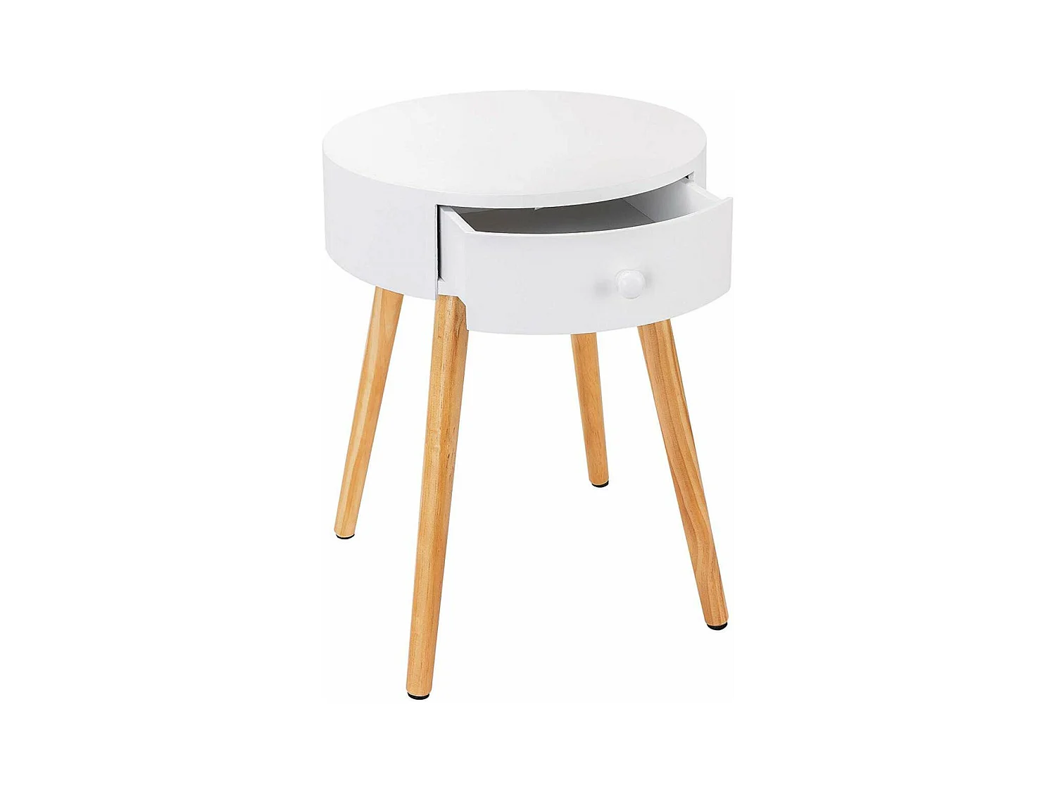 Table basse de chevet blanche 38 x 38 x 48 cm 19_0000341
