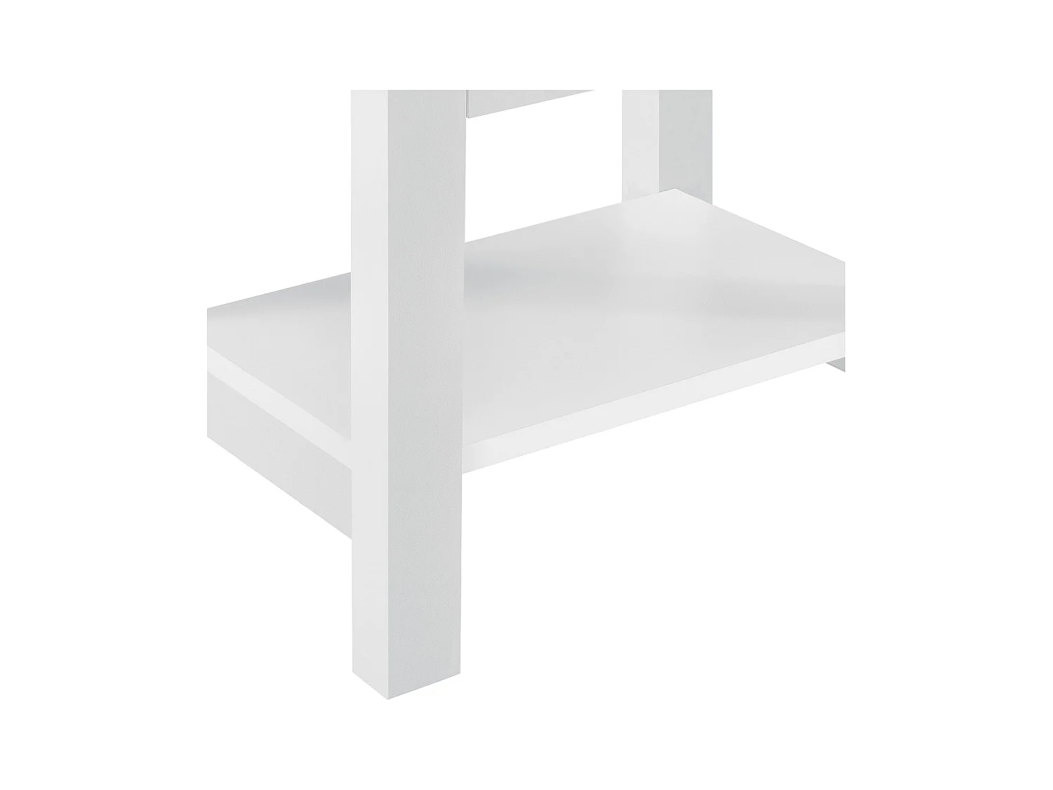 Table de chevet nuit effet bois blanche 40 x 29.7 x 41.5 cm 03_0004200