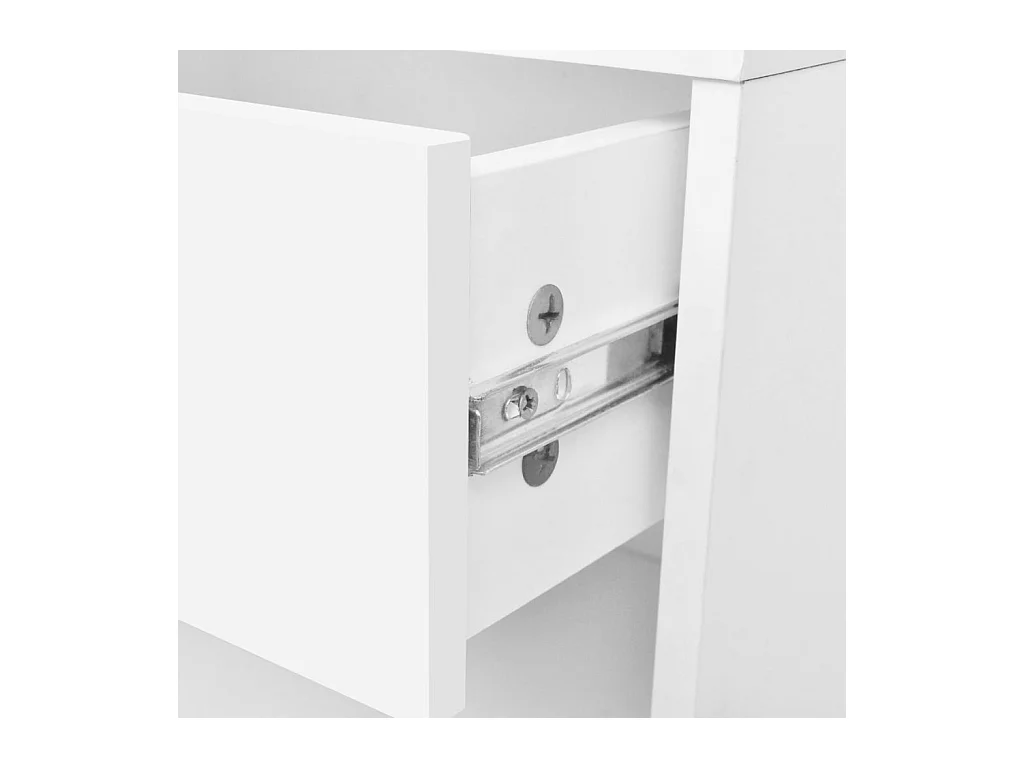 Lot de 2 tables blanche 36.5 x 30.5 x 38 cm 1402141