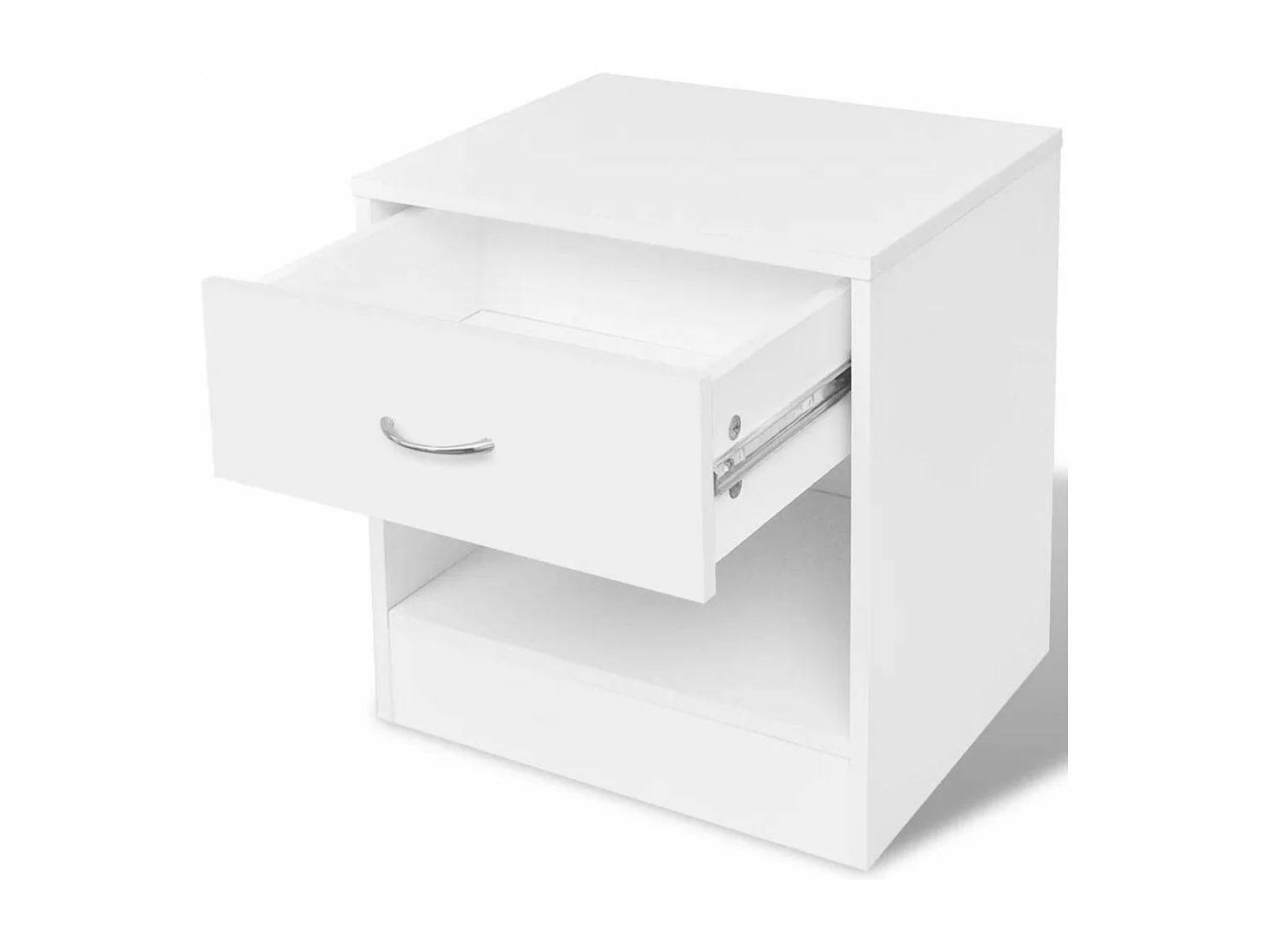 Lot de 2 tables blanche 36.5 x 30.5 x 38 cm 1402141