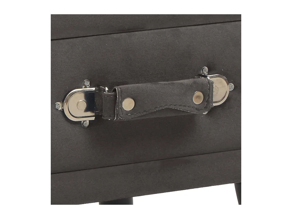 Table de nuit chevet gris 40 x 35 x 40 cm 1402090