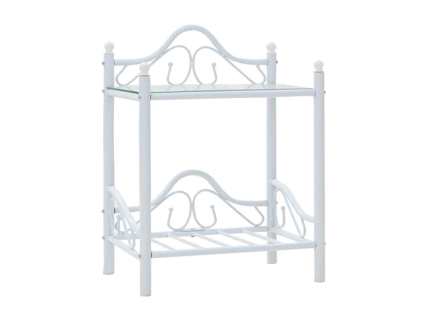 Table de nuit chevet blanche 45 x 30.5 x 60 cm 1402032