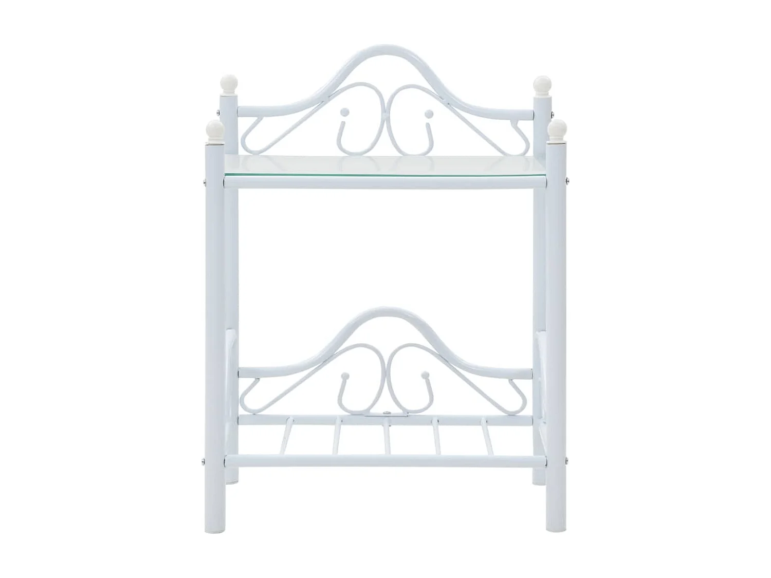 Table de nuit chevet blanche 45 x 30.5 x 60 cm 1402032