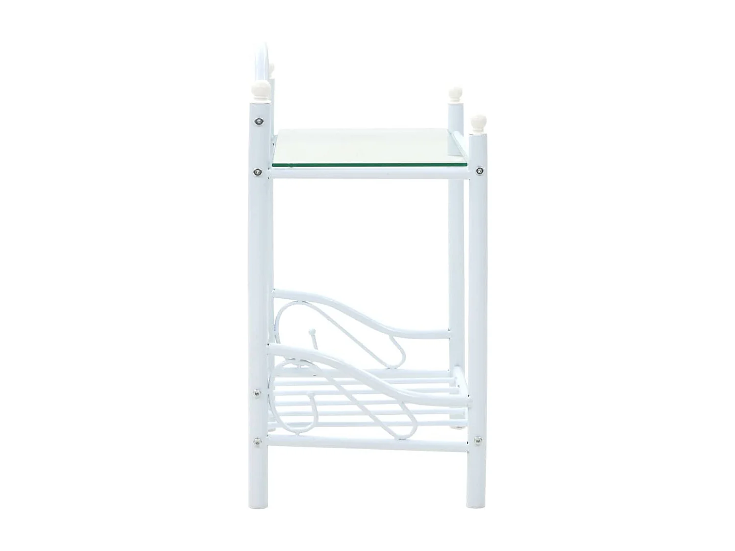 Table de nuit chevet blanche 45 x 30.5 x 60 cm 1402032