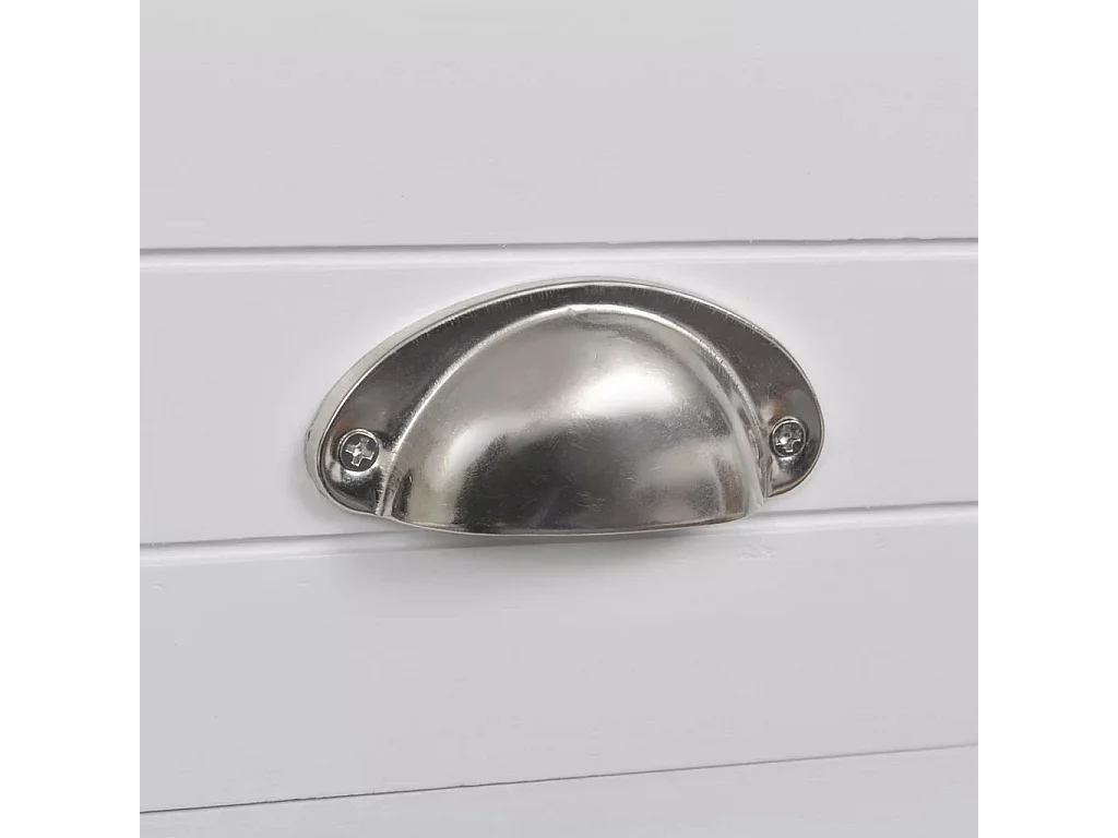 Mesa de cabeceira móvel de quarto com 1 gaveta branca 1402168