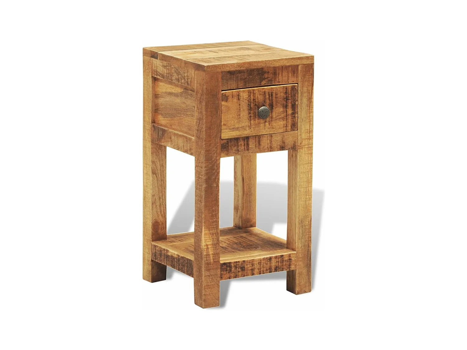 Table de nuit chevet bois marron 30 x 30 x 58 cm 1402042