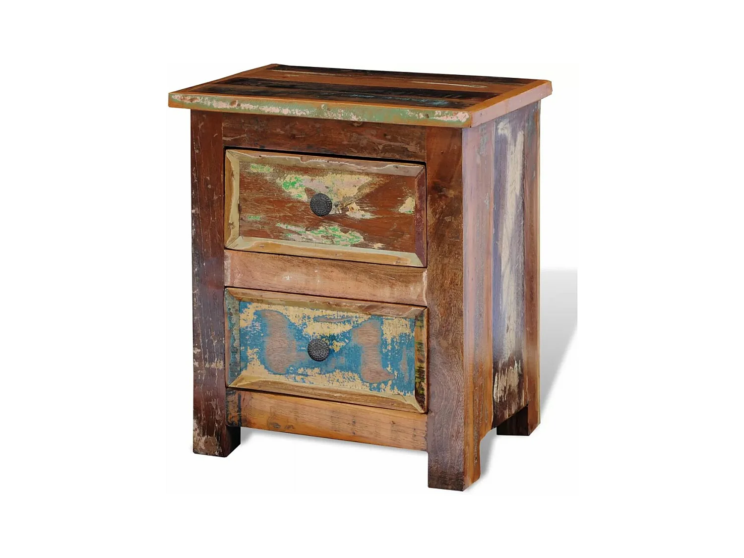 Table de nuit chevet bois marron 43 x 35 x 51 cm 1402057