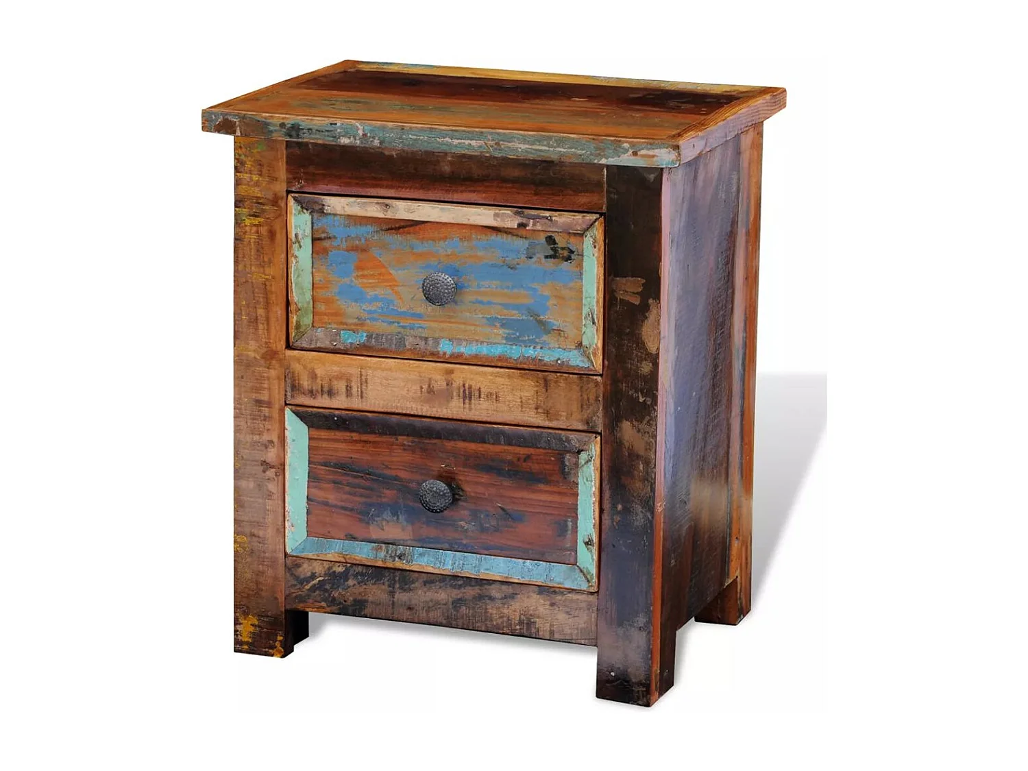 Table de nuit chevet bois marron 43 x 35 x 51 cm 1402057